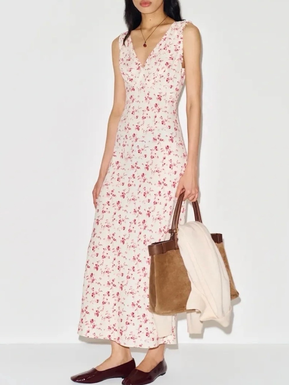 Reformation Anna-Claire Dress In rosalie, NEW WITHOUT TAGS, NEVER WORN, NO FLAWS